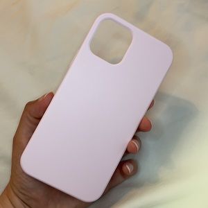 Light pink iPhone 12 Pro phone case (gently-used)